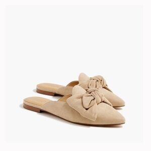 J. Crew Women's Beige Bow Mules